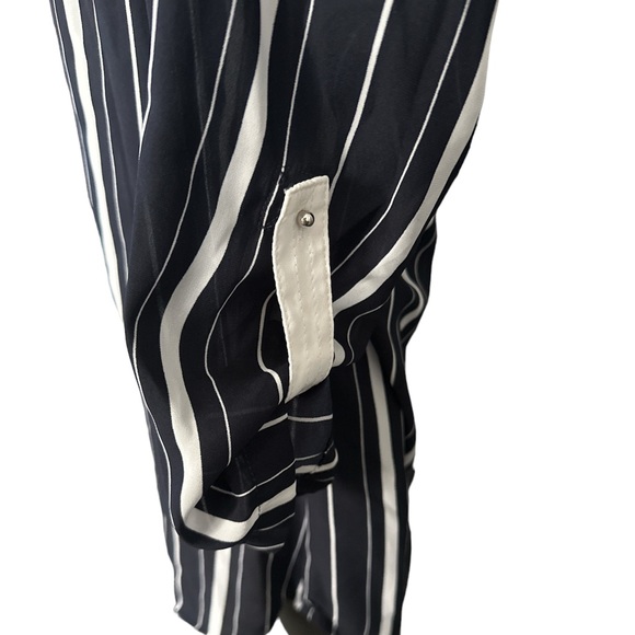 H&M Women’s Blue and White Sheer Blouse - Picture 5 of 8